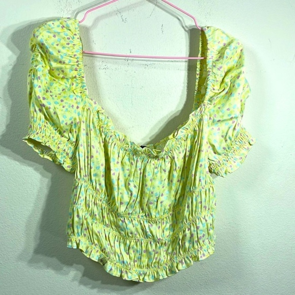 (A3) ZARA SATIN EFFECT PRINTED TOP, size L - Picture 5 of 13